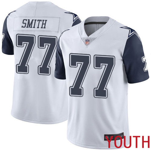 Youth Dallas Cowboys Limited White Tyron Smith #77 Rush Vapor Untouchable NFL Jersey